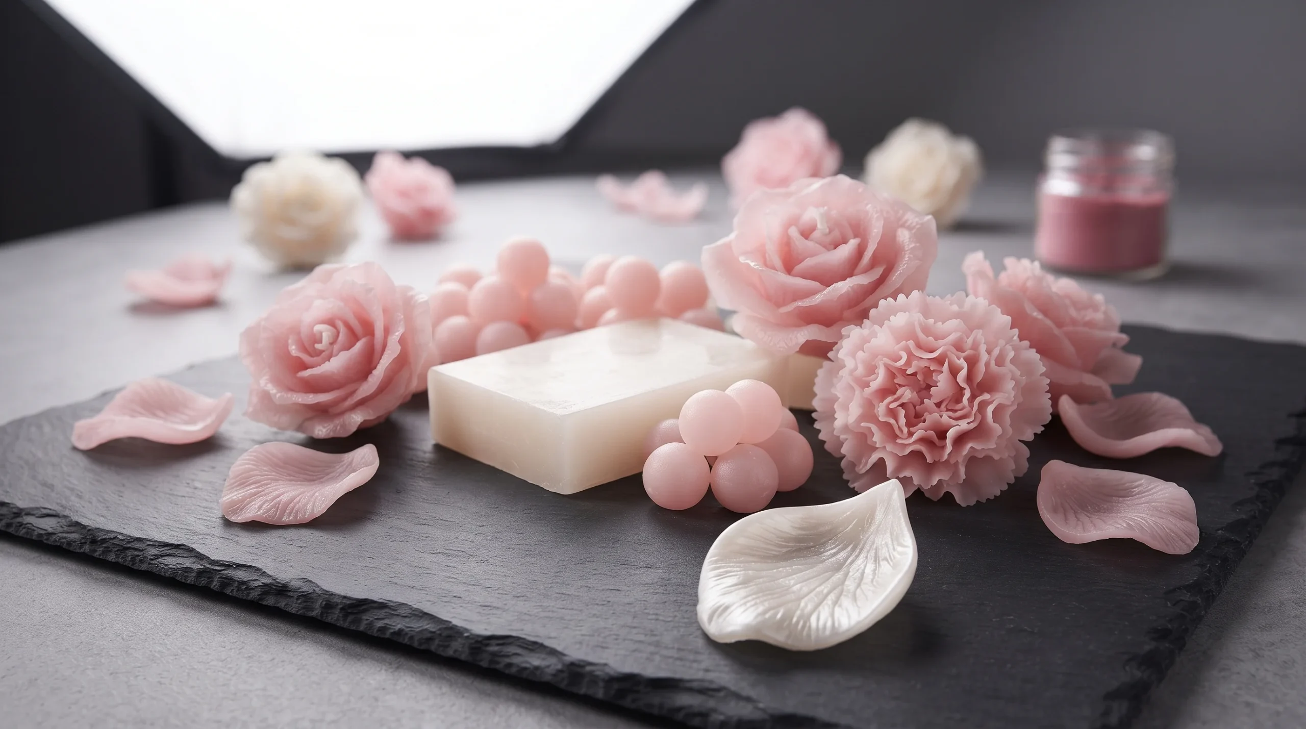 Moldable wax for dimensional botanical and creative wax projects